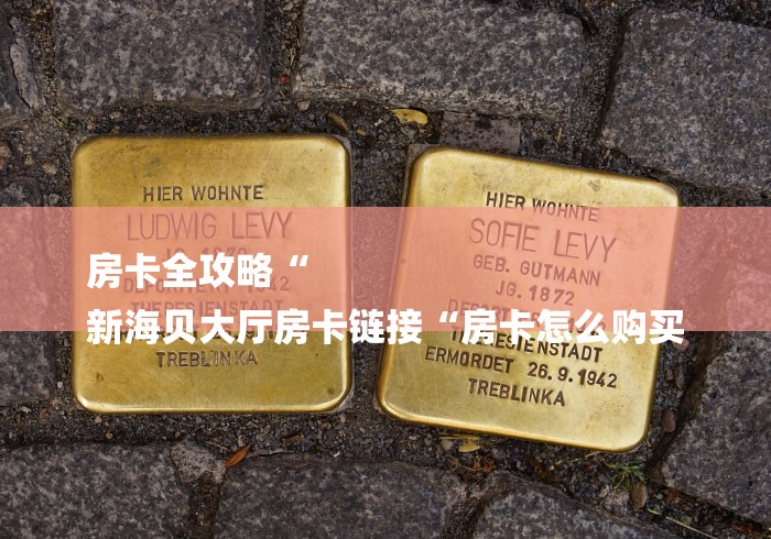 房卡全攻略“
新海贝大厅房卡链接“房卡怎么购买