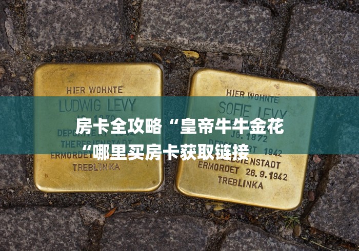 房卡全攻略“皇帝牛牛金花
“哪里买房卡获取链接