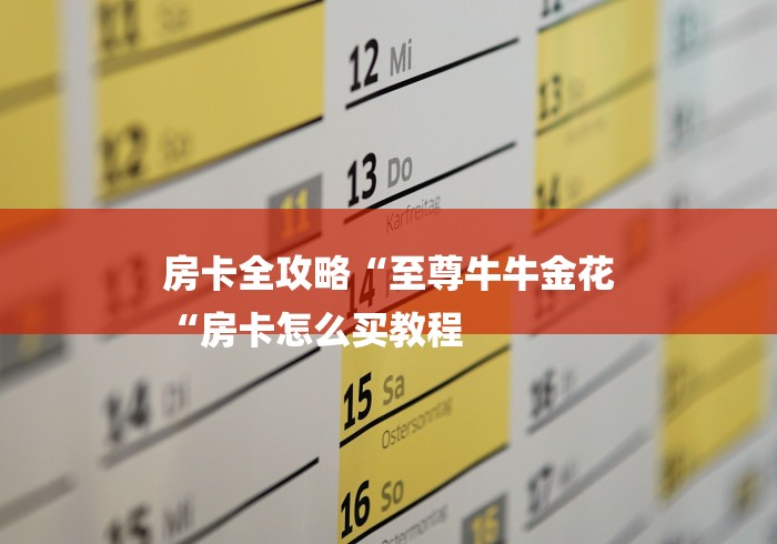 房卡全攻略“至尊牛牛金花
“房卡怎么买教程