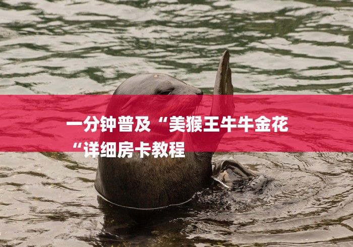 一分钟普及“美猴王牛牛金花
“详细房卡教程