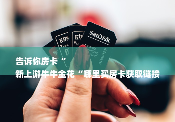 告诉你房卡“
新上游牛牛金花“哪里买房卡获取链接